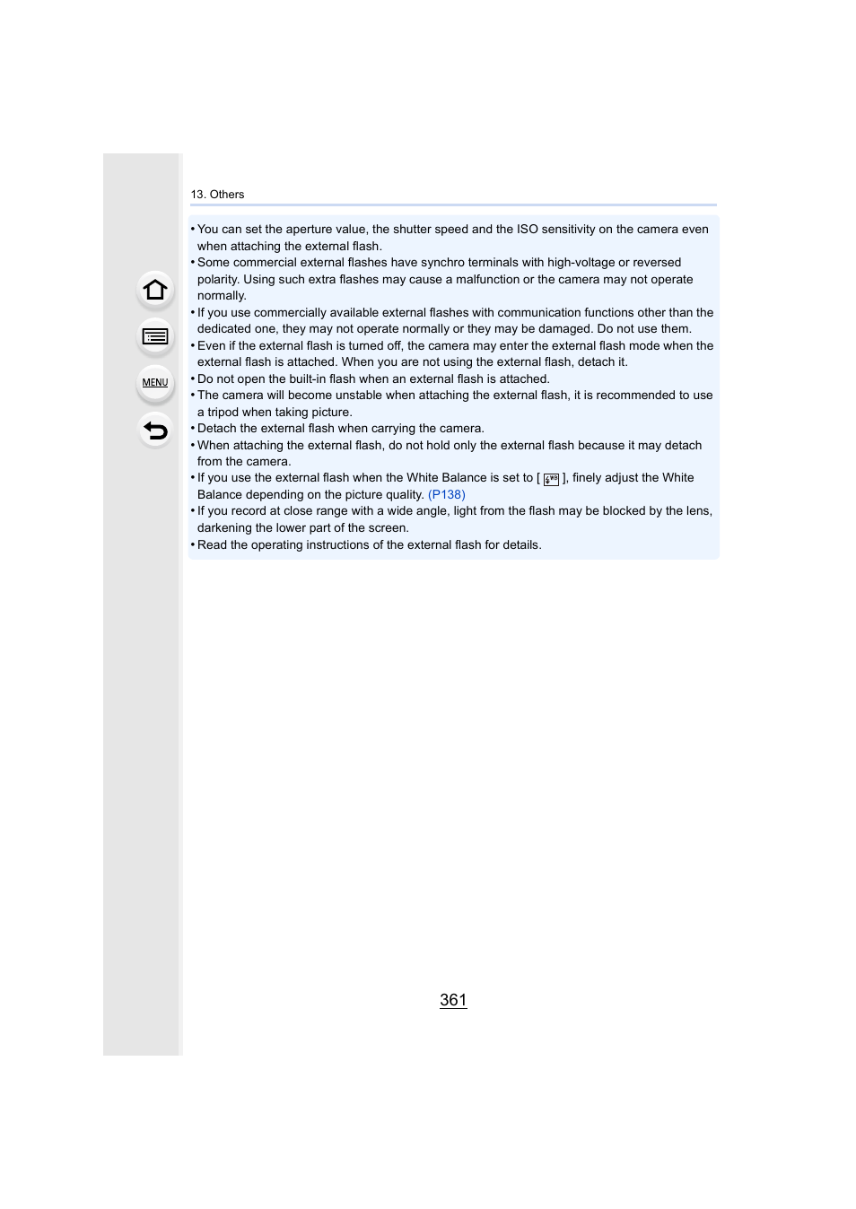 Panasonic Lumix DMC-G7 body User Manual | Page 361 / 411