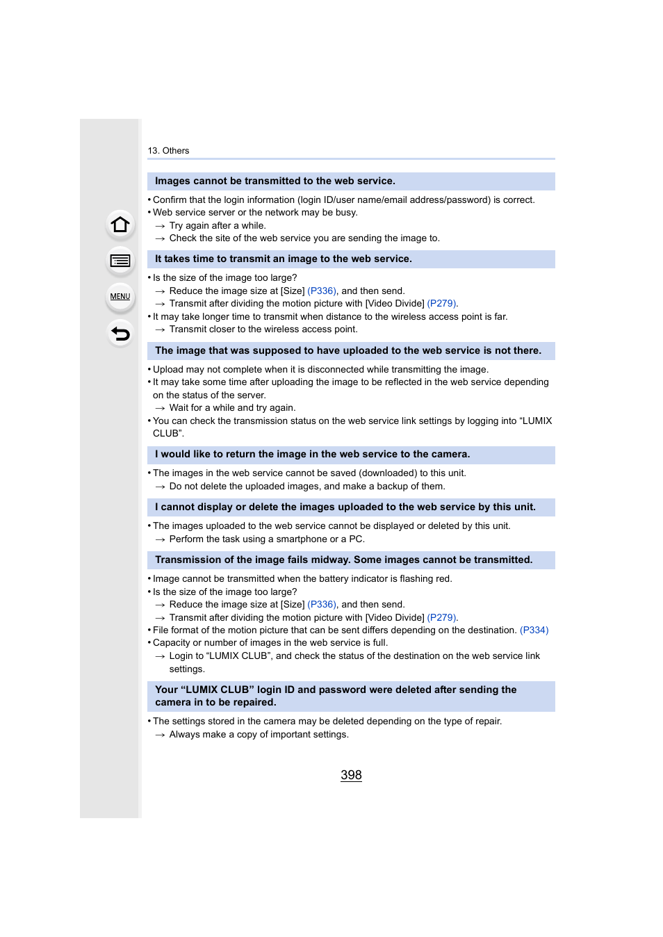 Panasonic Lumix DMC-G7 body User Manual | Page 398 / 411
