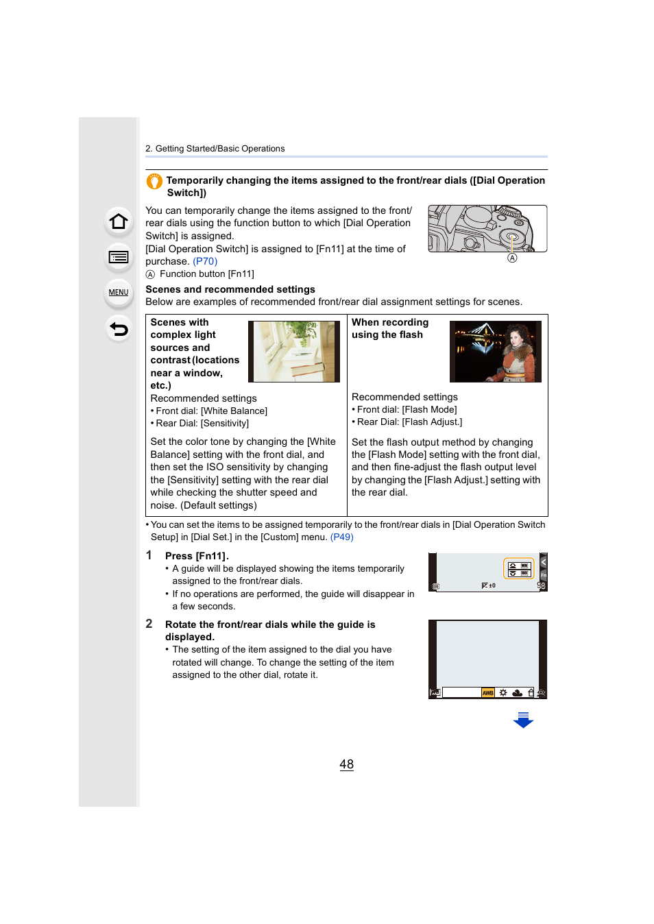 Press [fn11 | Panasonic Lumix DMC-G7 body User Manual | Page 48 / 411