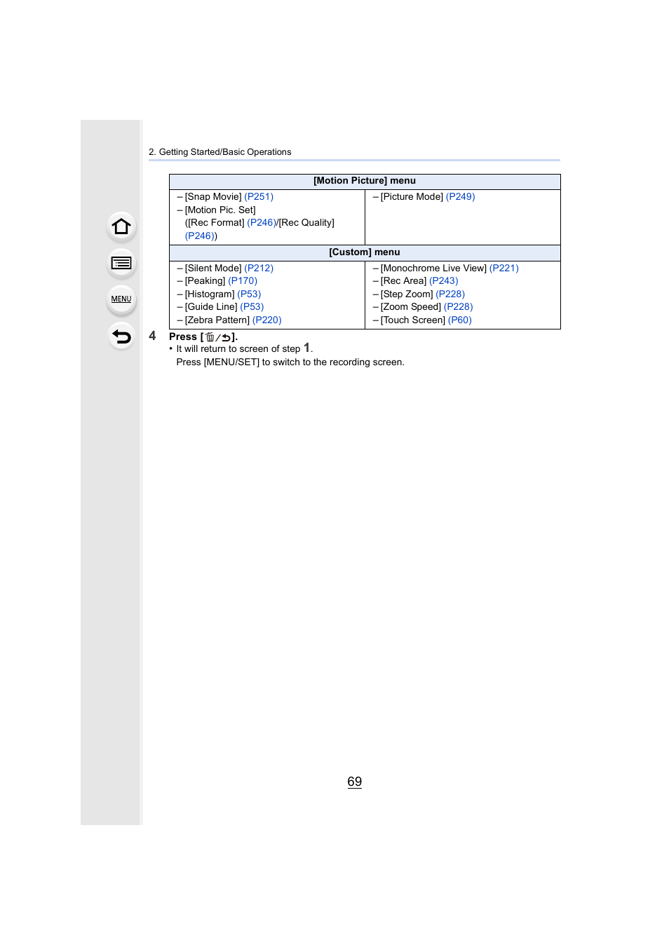 Panasonic Lumix DMC-G7 body User Manual | Page 69 / 411