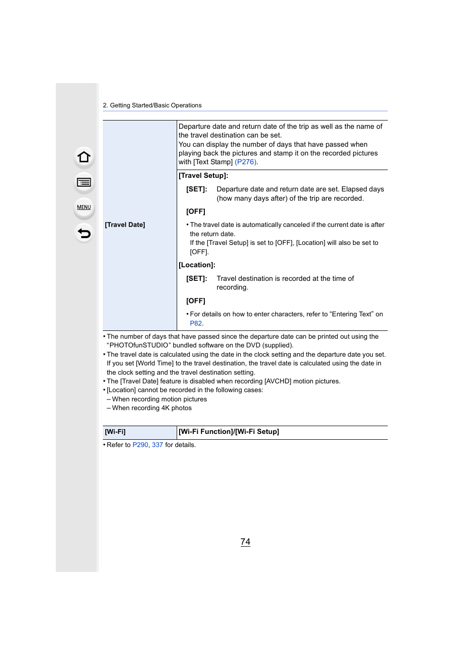 Panasonic Lumix DMC-G7 body User Manual | Page 74 / 411