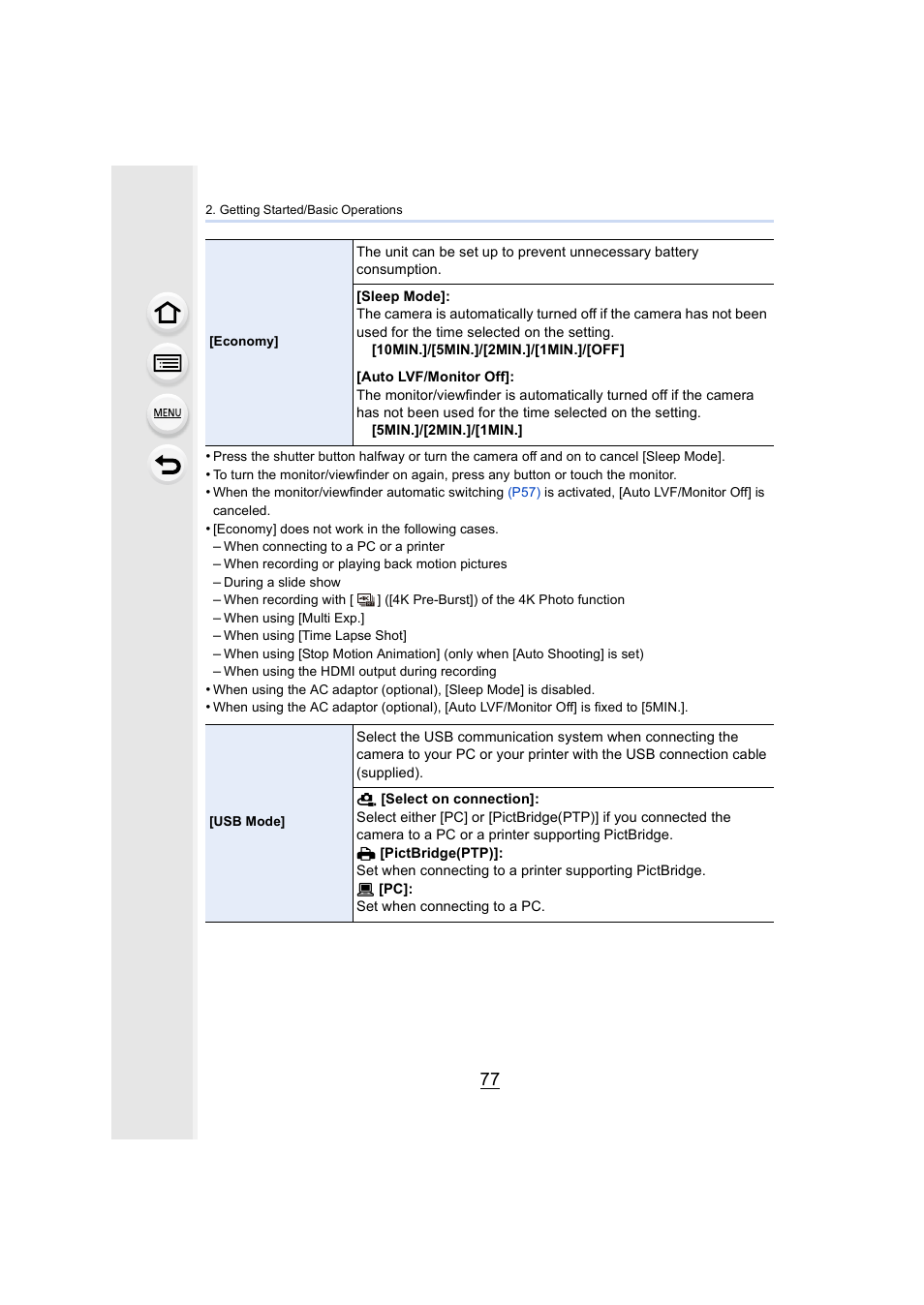 Panasonic Lumix DMC-G7 body User Manual | Page 77 / 411