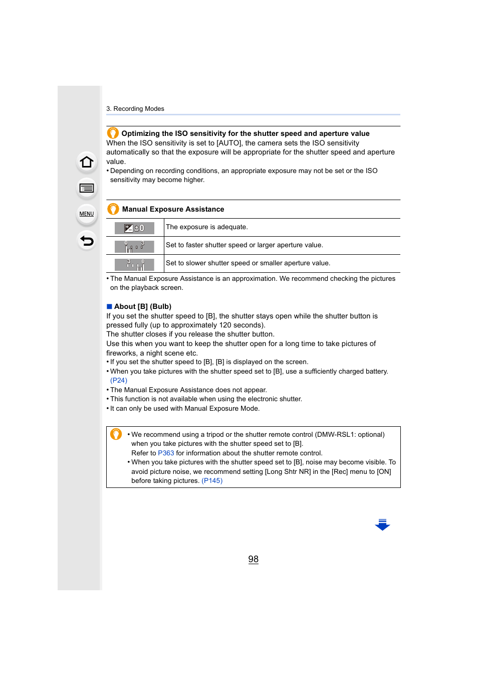 Panasonic Lumix DMC-G7 body User Manual | Page 98 / 411