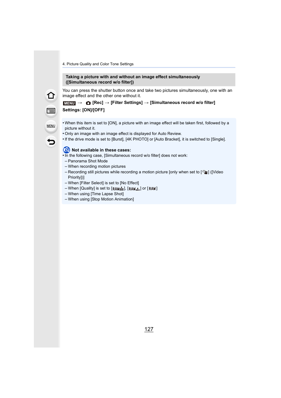 Panasonic Lumix GX8 User Manual | Page 127 / 403