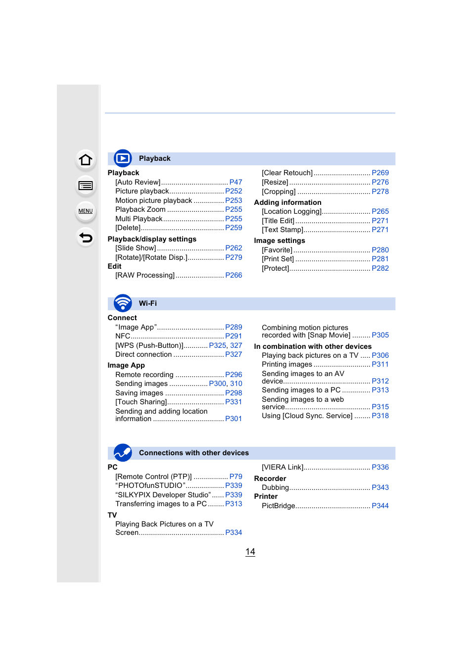 Panasonic Lumix GX8 User Manual | Page 14 / 403