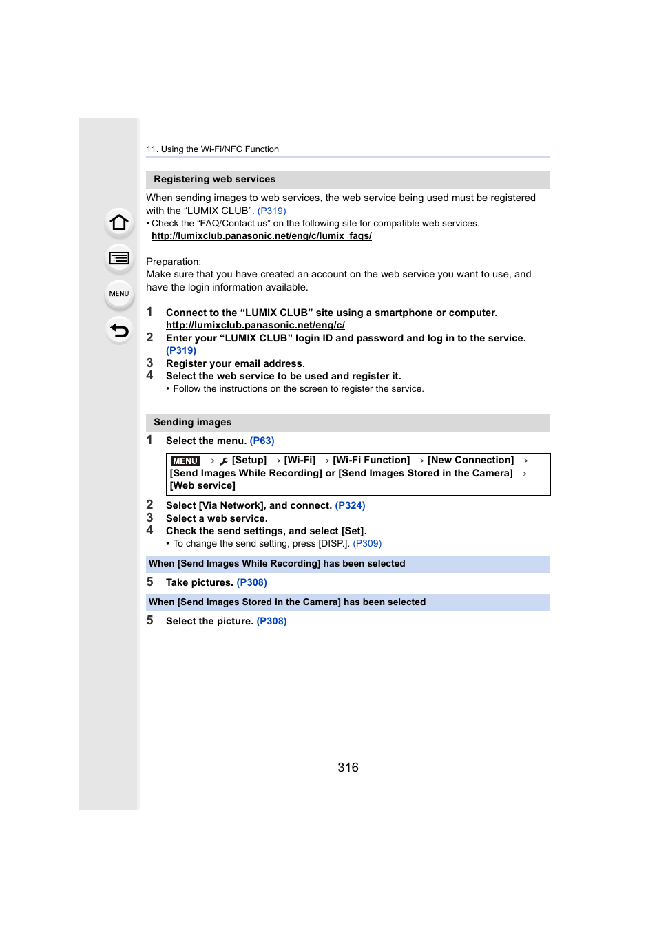 P316) | Panasonic Lumix GX8 User Manual | Page 316 / 403