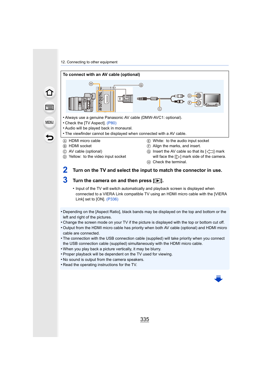 Al] socket, P335 | Panasonic Lumix GX8 User Manual | Page 335 / 403