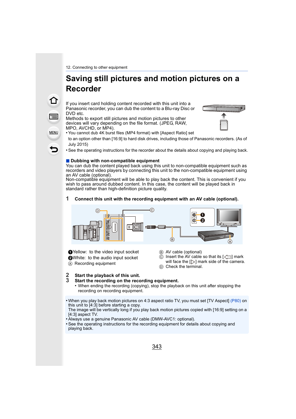 P343 | Panasonic Lumix GX8 User Manual | Page 343 / 403