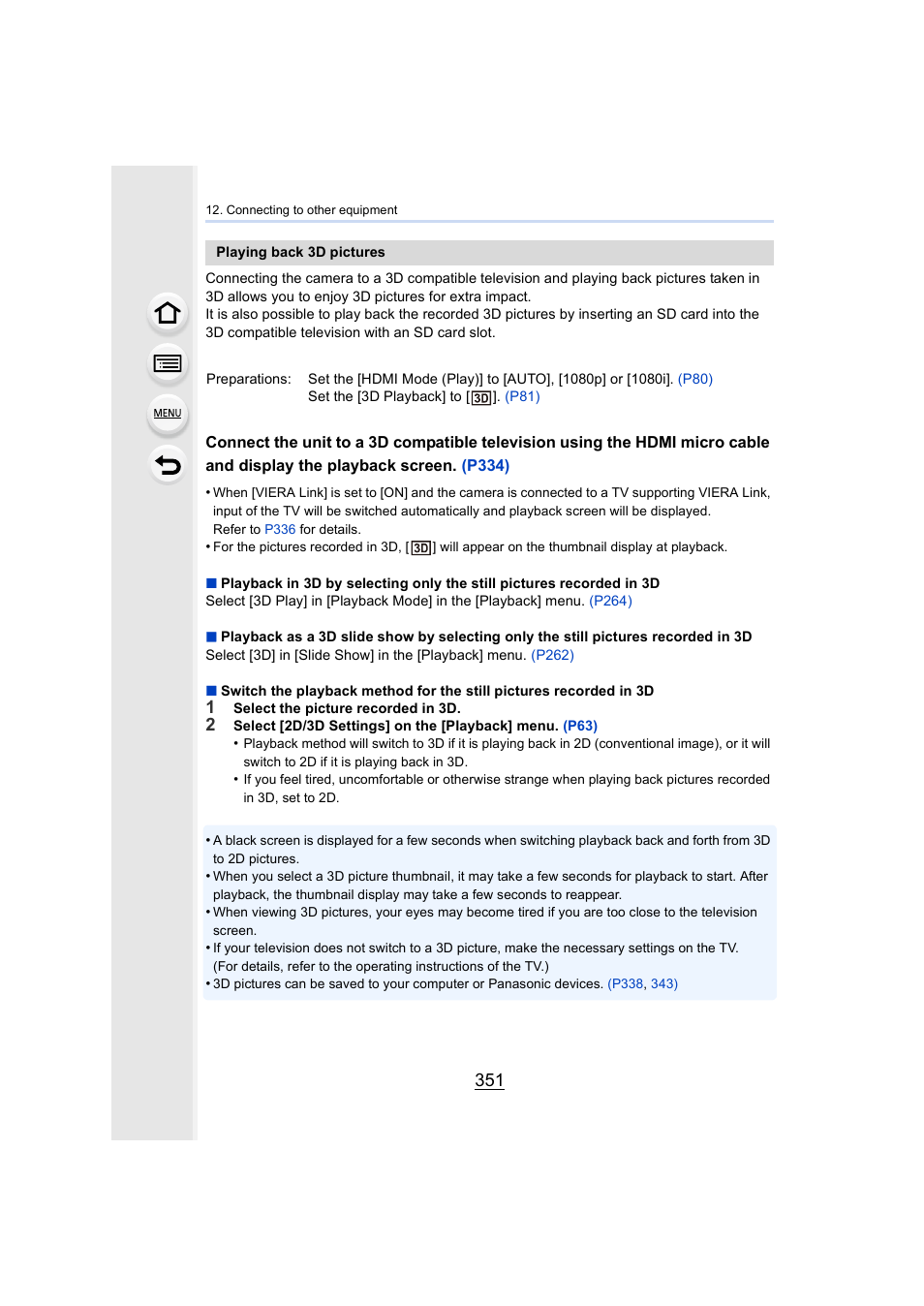 P351 | Panasonic Lumix GX8 User Manual | Page 351 / 403