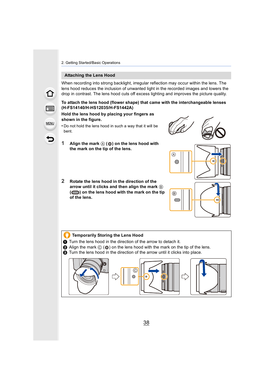 Panasonic Lumix GX8 User Manual | Page 38 / 403