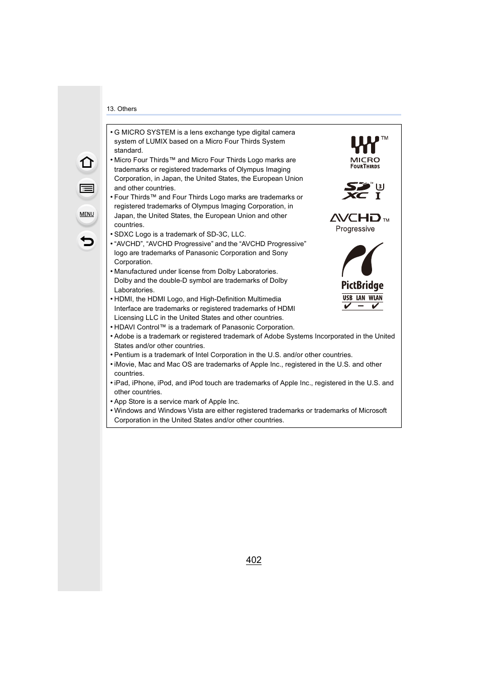 Panasonic Lumix GX8 User Manual | Page 402 / 403