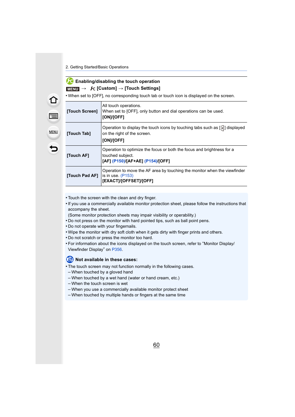 Panasonic Lumix GX8 User Manual | Page 60 / 403