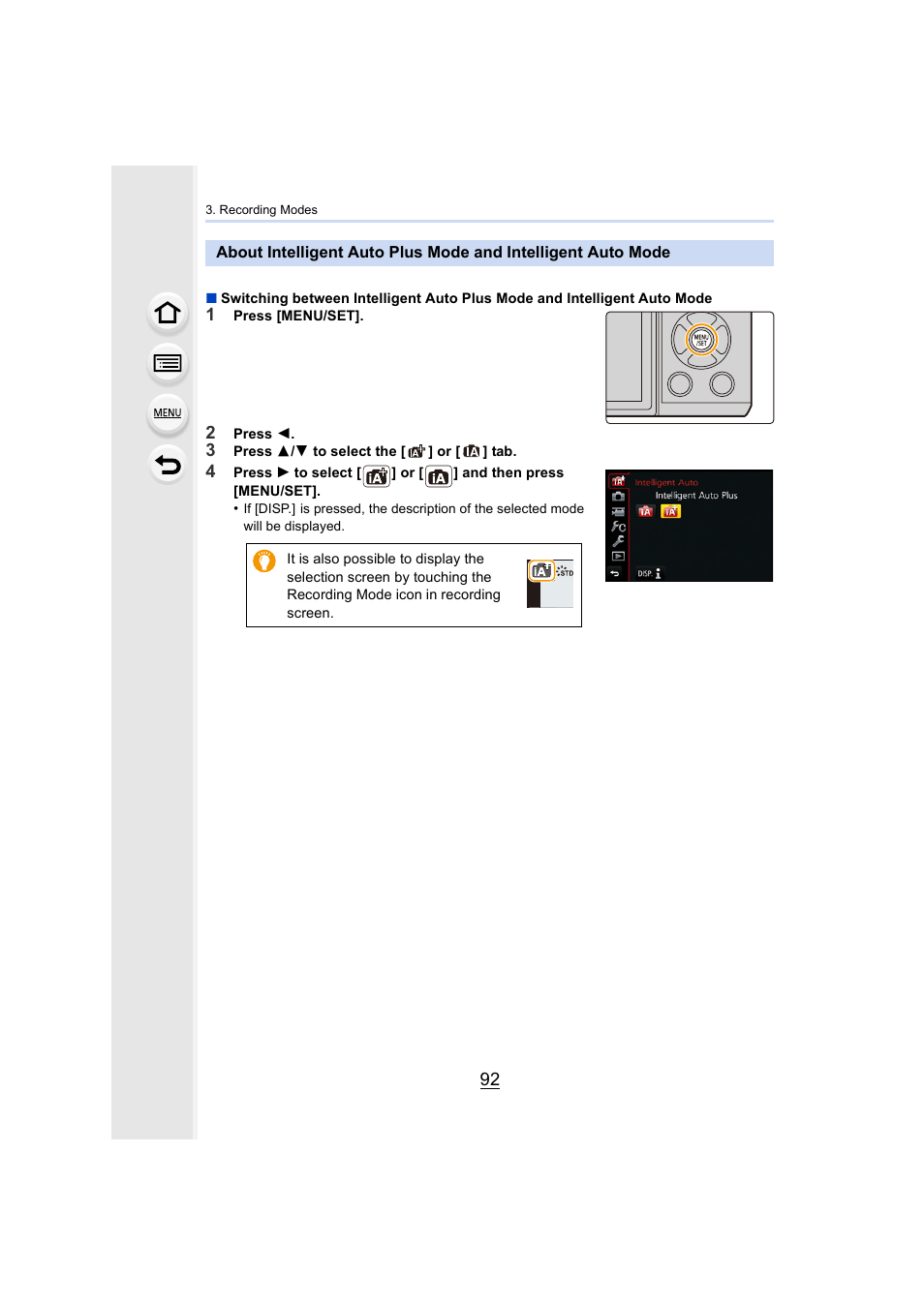 P92) | Panasonic Lumix GX8 User Manual | Page 92 / 403