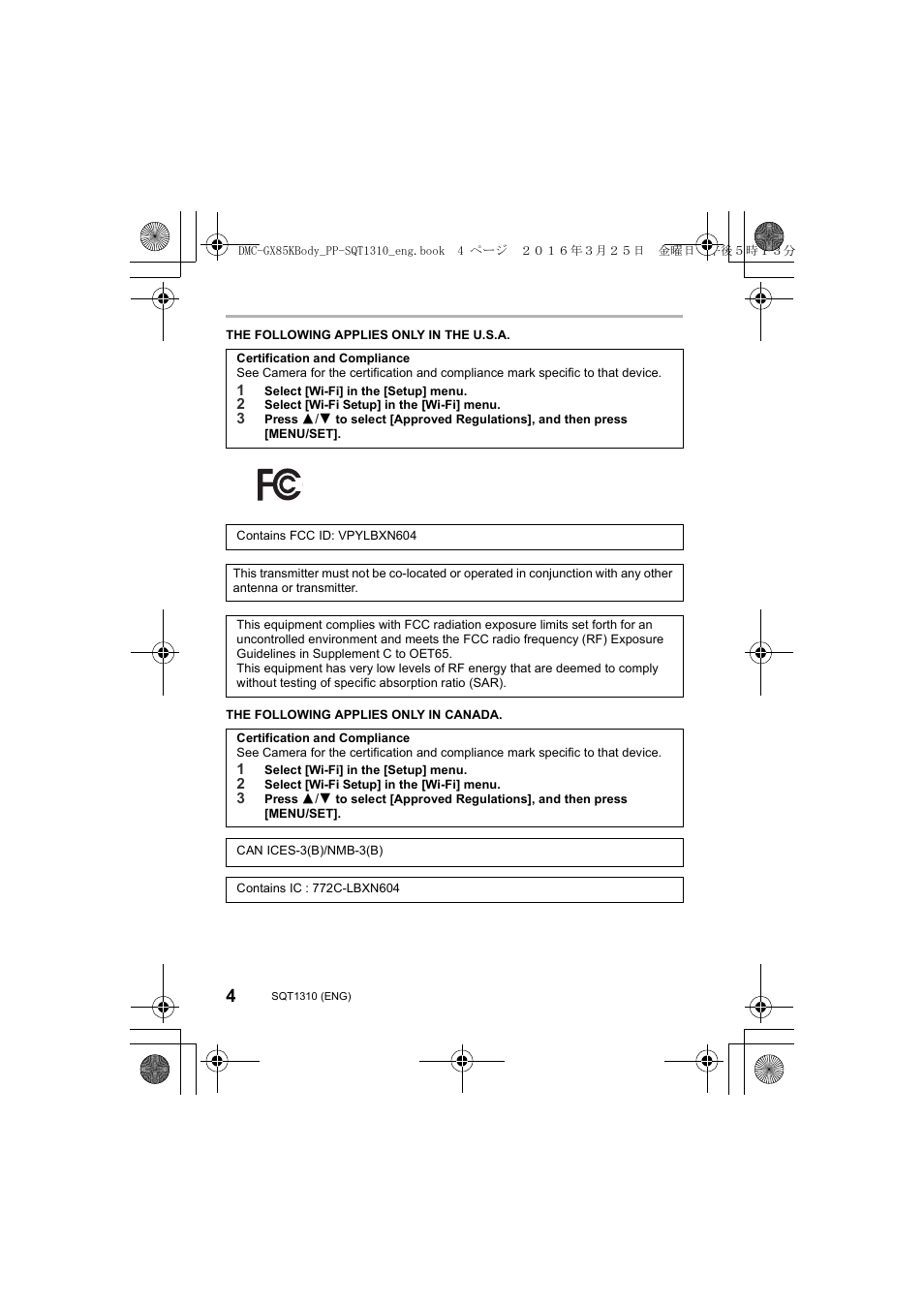 Panasonic Lumix GX80 User Manual | Page 4 / 92