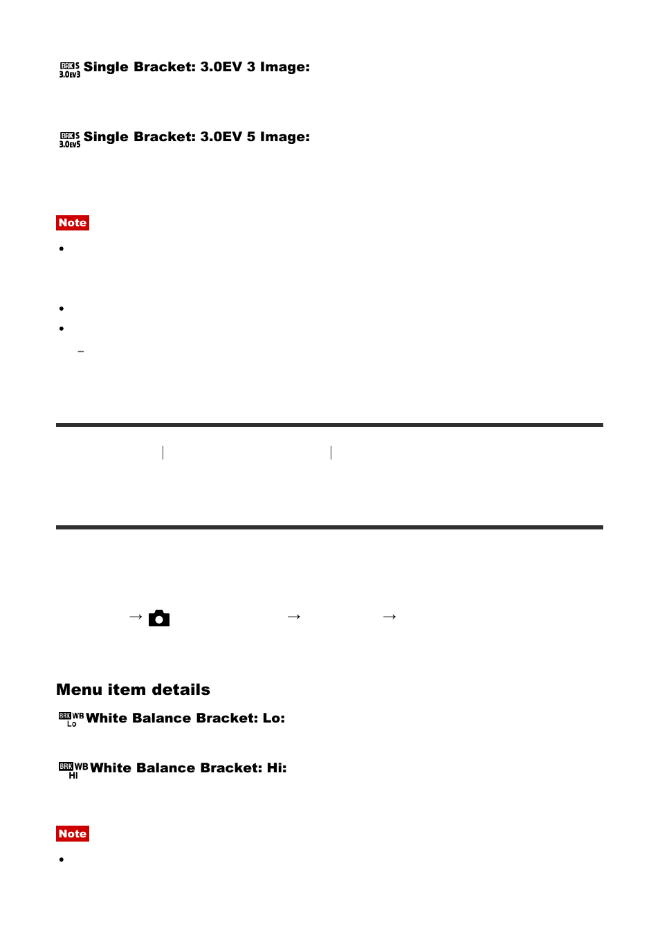 Wb bracket [88, Dro bracket [89, Wb bracket | Sony Cyber-shot DSC-RX100 IV User Manual | Page 105 / 259