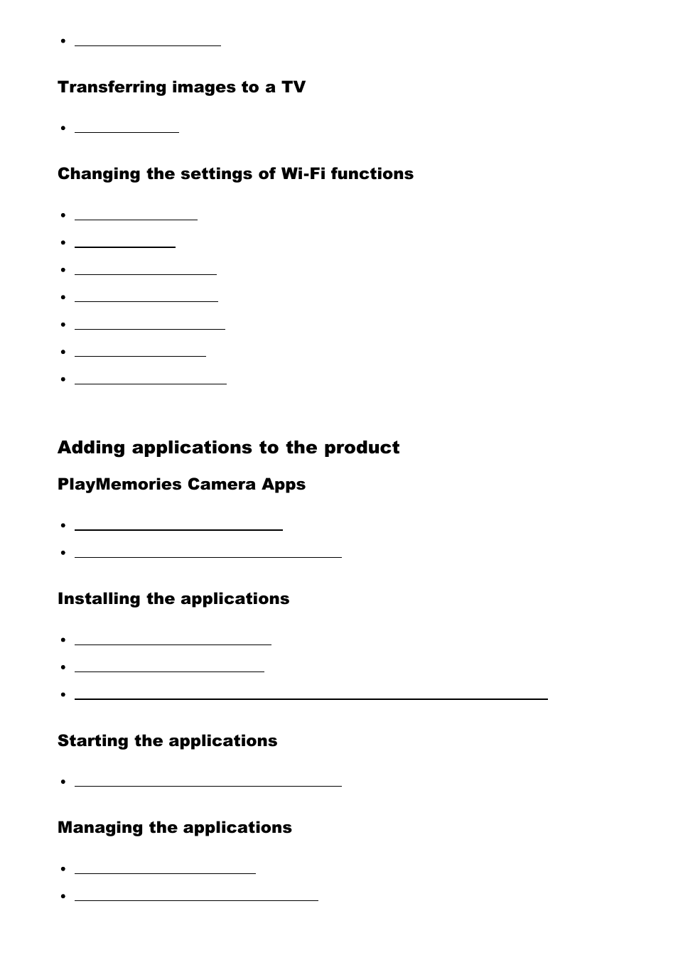 Adding applications to the product | Sony Cyber-shot DSC-RX100 IV User Manual | Page 11 / 259