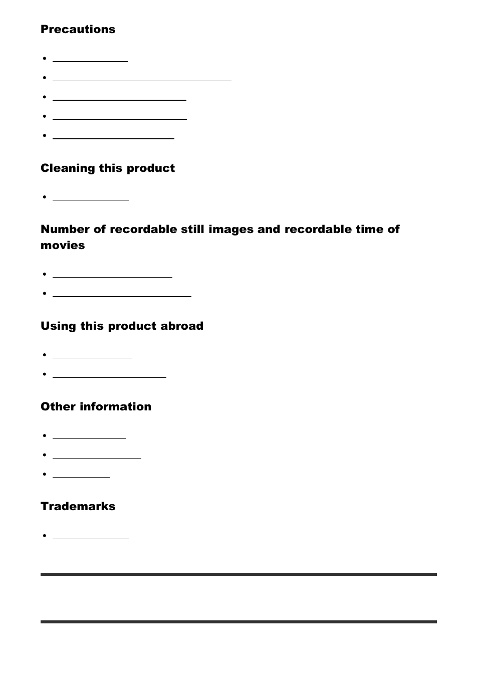 Troubleshooting | Sony Cyber-shot DSC-RX100 IV User Manual | Page 13 / 259