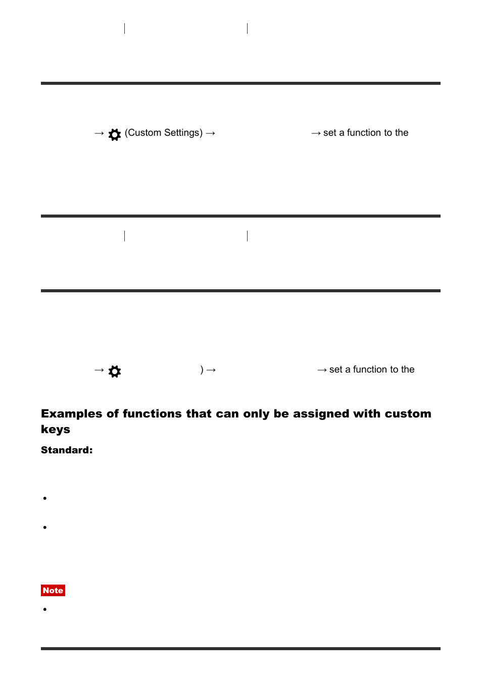 Custom key settings [122, Function of the control ring [123, Function menu set | Custom key settings | Sony Cyber-shot DSC-RX100 IV User Manual | Page 138 / 259