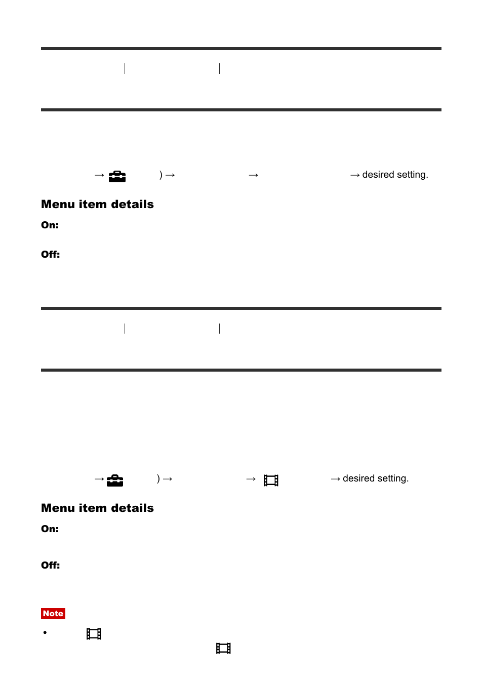 Hdmi info. display [187, Tc output (movie) [188, Hdmi info. display | Tc output (movie) | Sony Cyber-shot DSC-RX100 IV User Manual | Page 181 / 259