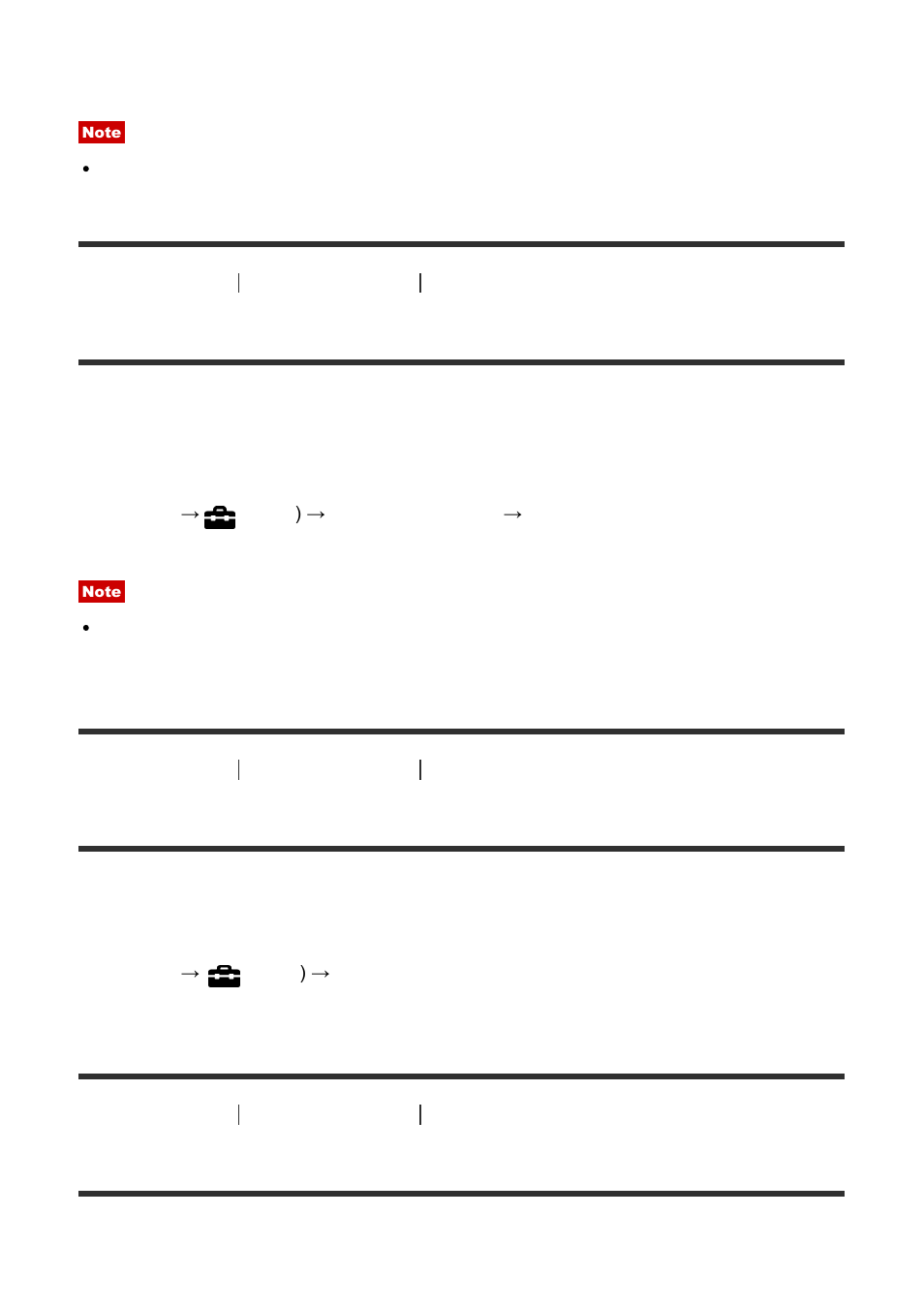 Recover image db [204, Display media info. [205, Version [206 | Recover image db, Display media info, Version | Sony Cyber-shot DSC-RX100 IV User Manual | Page 191 / 259