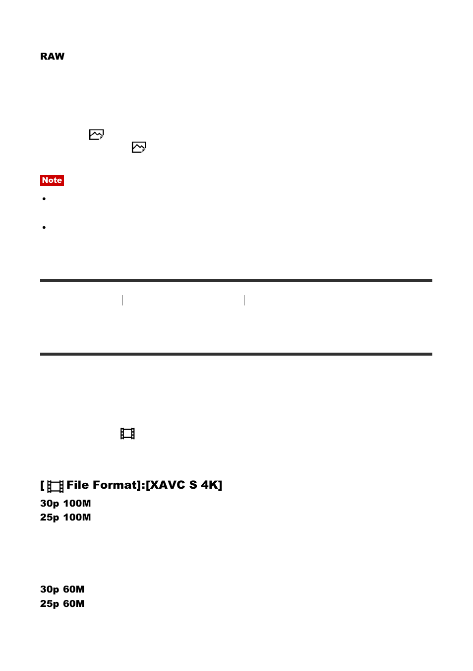 Recordable time of movies [259, Recordable time of movies | Sony Cyber-shot DSC-RX100 IV User Manual | Page 230 / 259