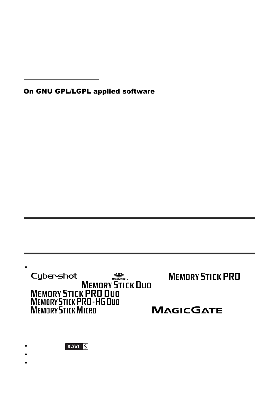 Trademarks [265, Trademarks | Sony Cyber-shot DSC-RX100 IV User Manual | Page 236 / 259