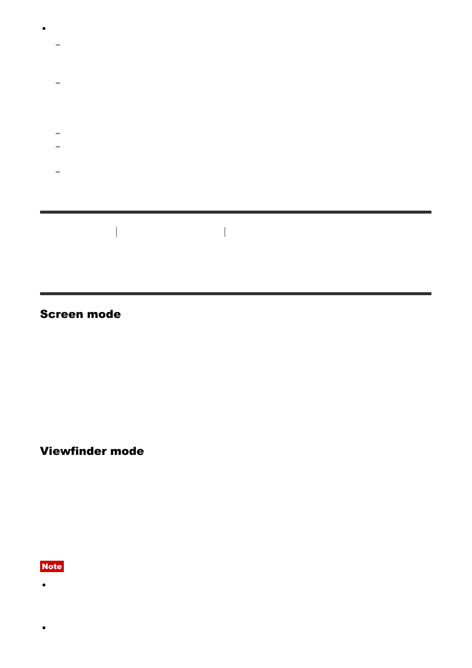 Pack [11, Screen mode, Viewfinder mode | Sony Cyber-shot DSC-RX100 IV User Manual | Page 34 / 259