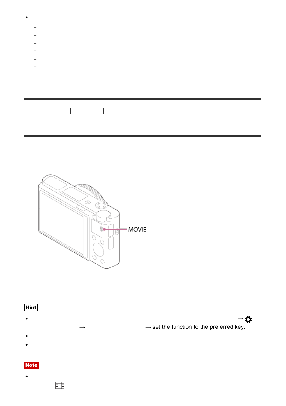 Shooting movies [24, Shooting movies | Sony Cyber-shot DSC-RX100 IV User Manual | Page 48 / 259