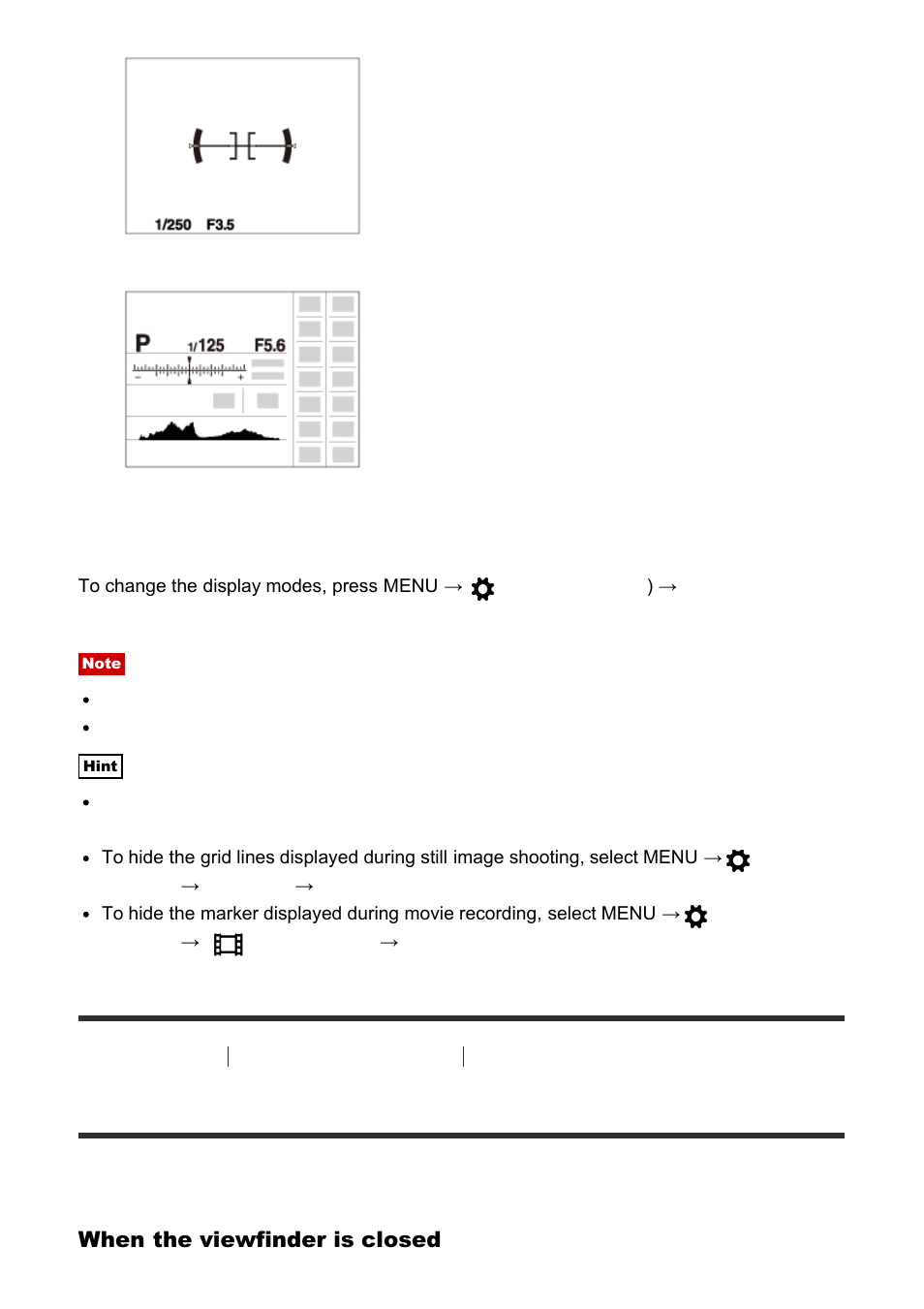 Switching between the viewfinder and the screen | Sony Cyber-shot DSC-RX100 IV User Manual | Page 75 / 259