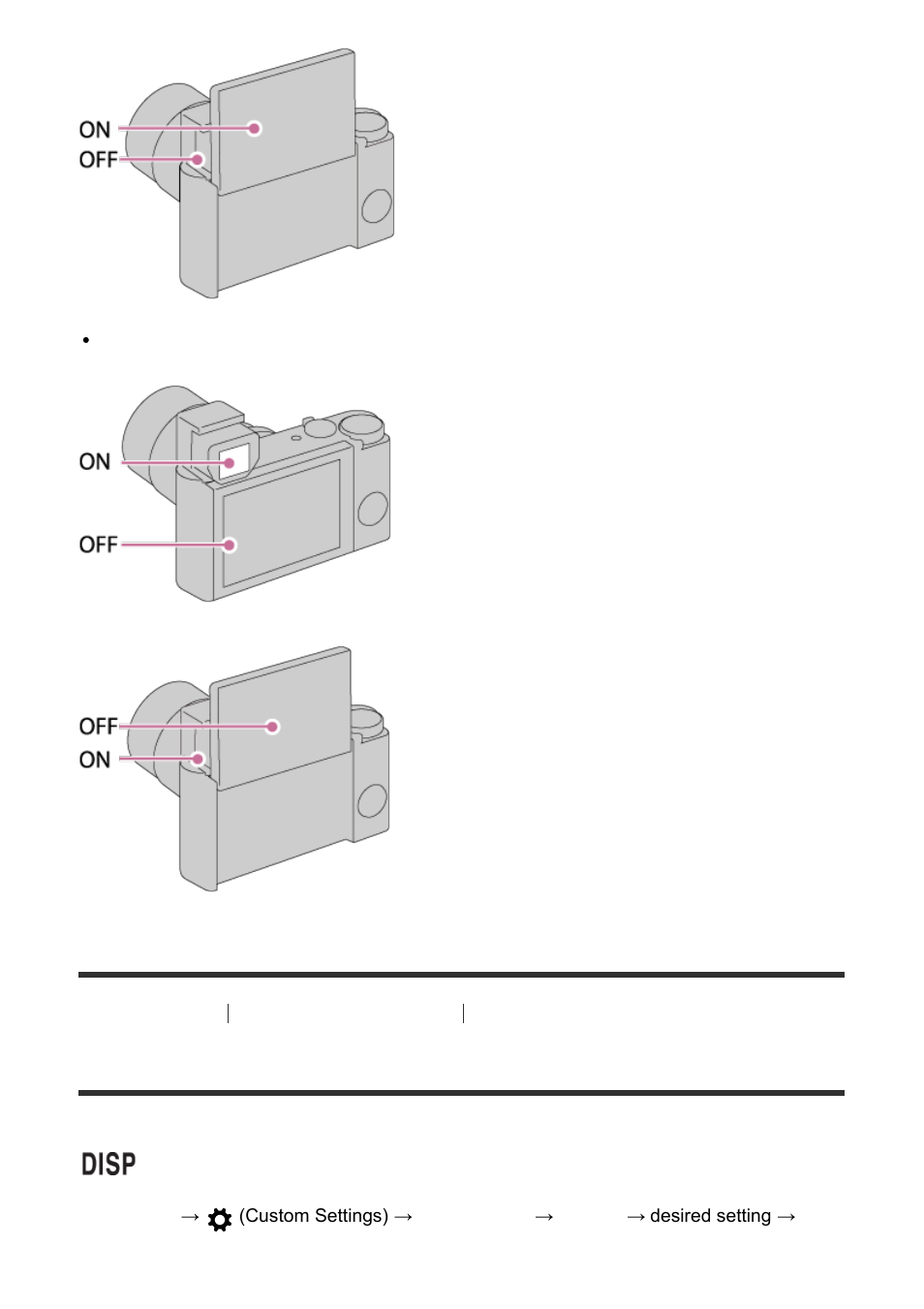 Disp button (finder) [52, Disp button (finder) | Sony Cyber-shot DSC-RX100 IV User Manual | Page 77 / 259