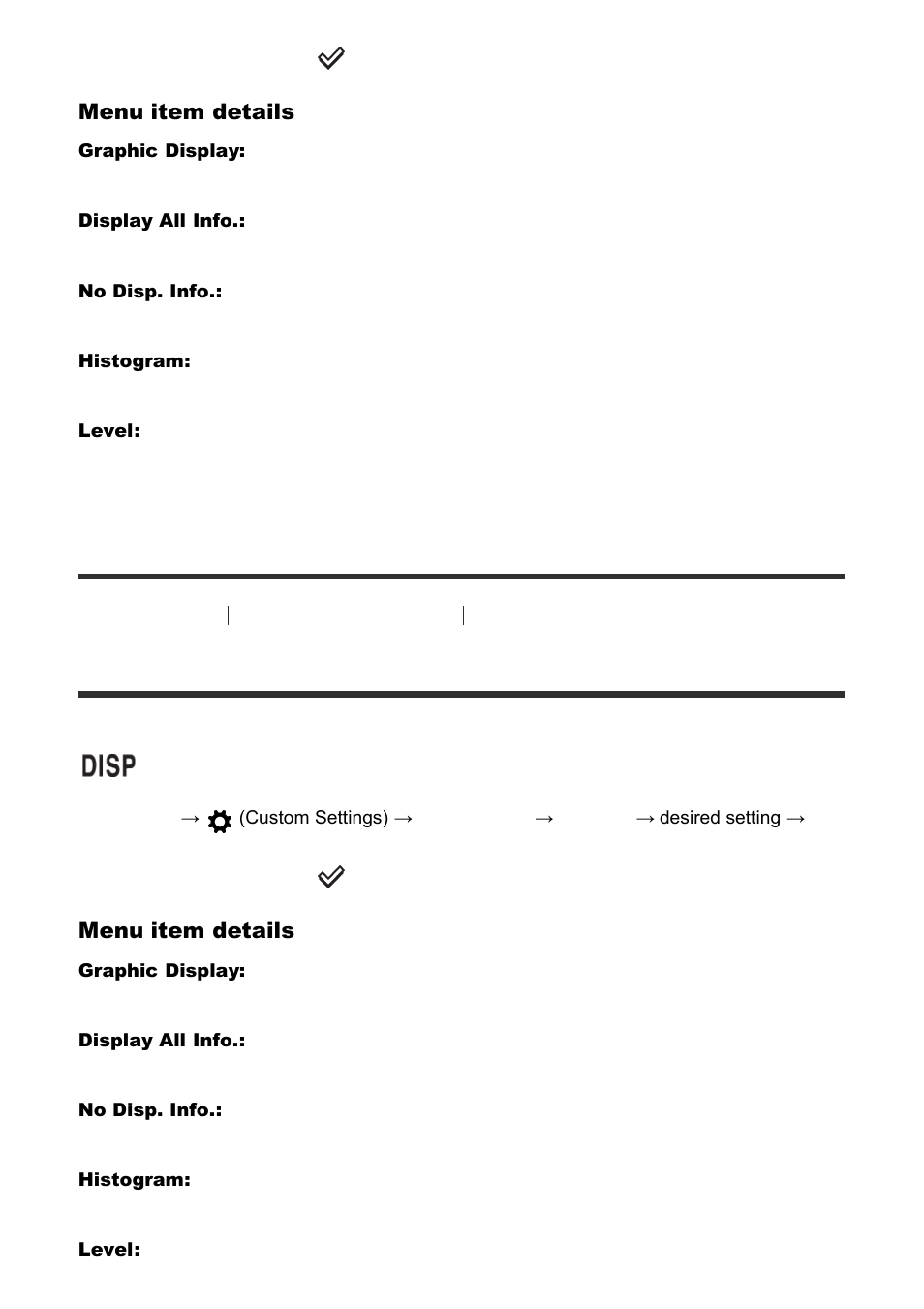 Disp button (monitor) [53, Disp button (monitor) | Sony Cyber-shot DSC-RX100 IV User Manual | Page 78 / 259