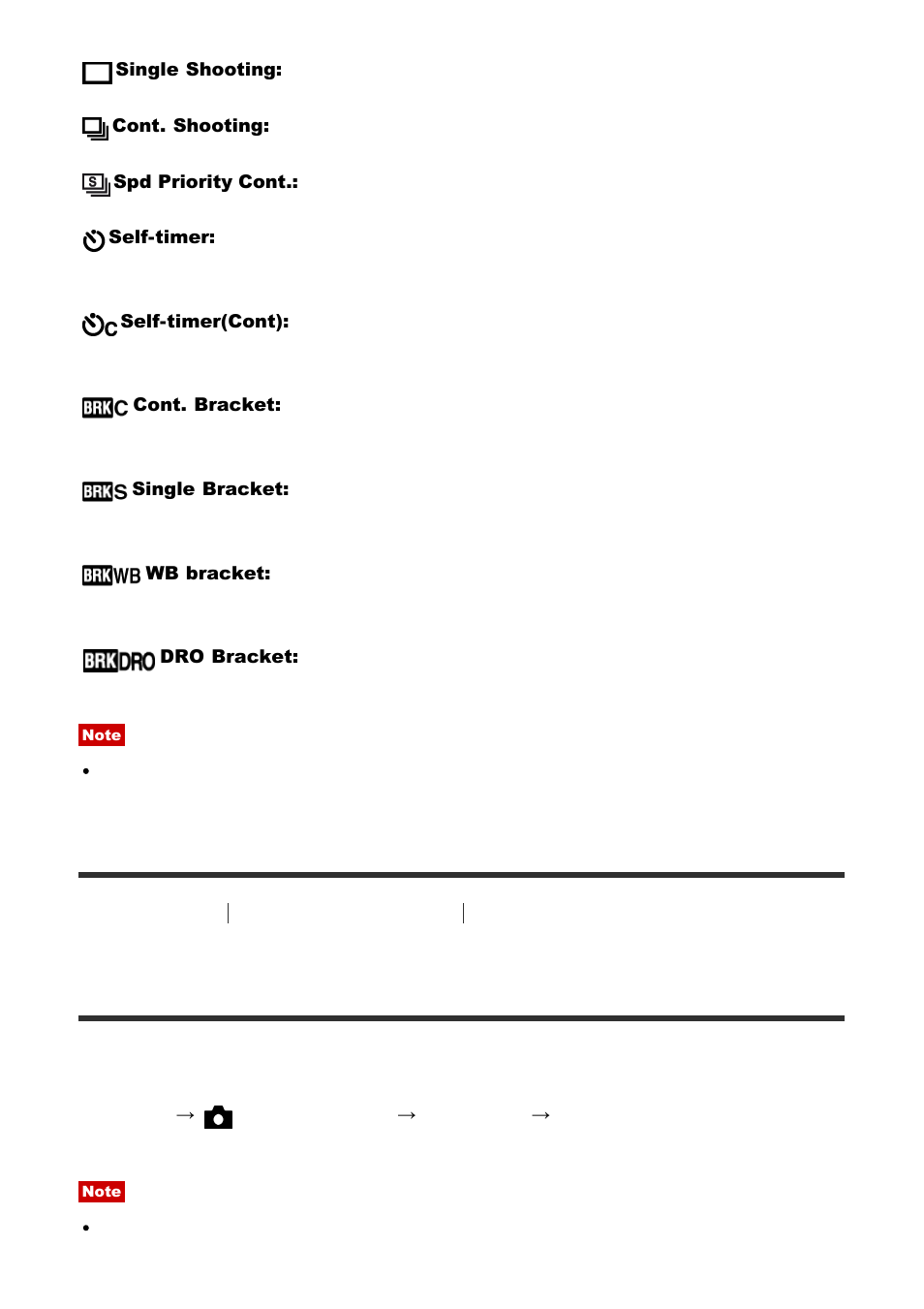 Cont. shooting [95, Cont. shooting | Sony Cyber-shot RX10 III User Manual | Page 106 / 274