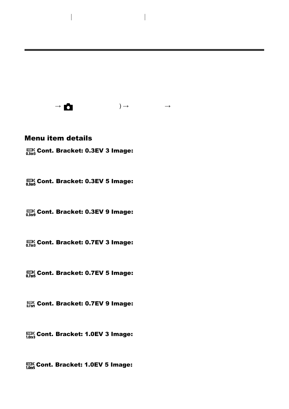 Cont. bracket | Sony Cyber-shot RX10 III User Manual | Page 110 / 274