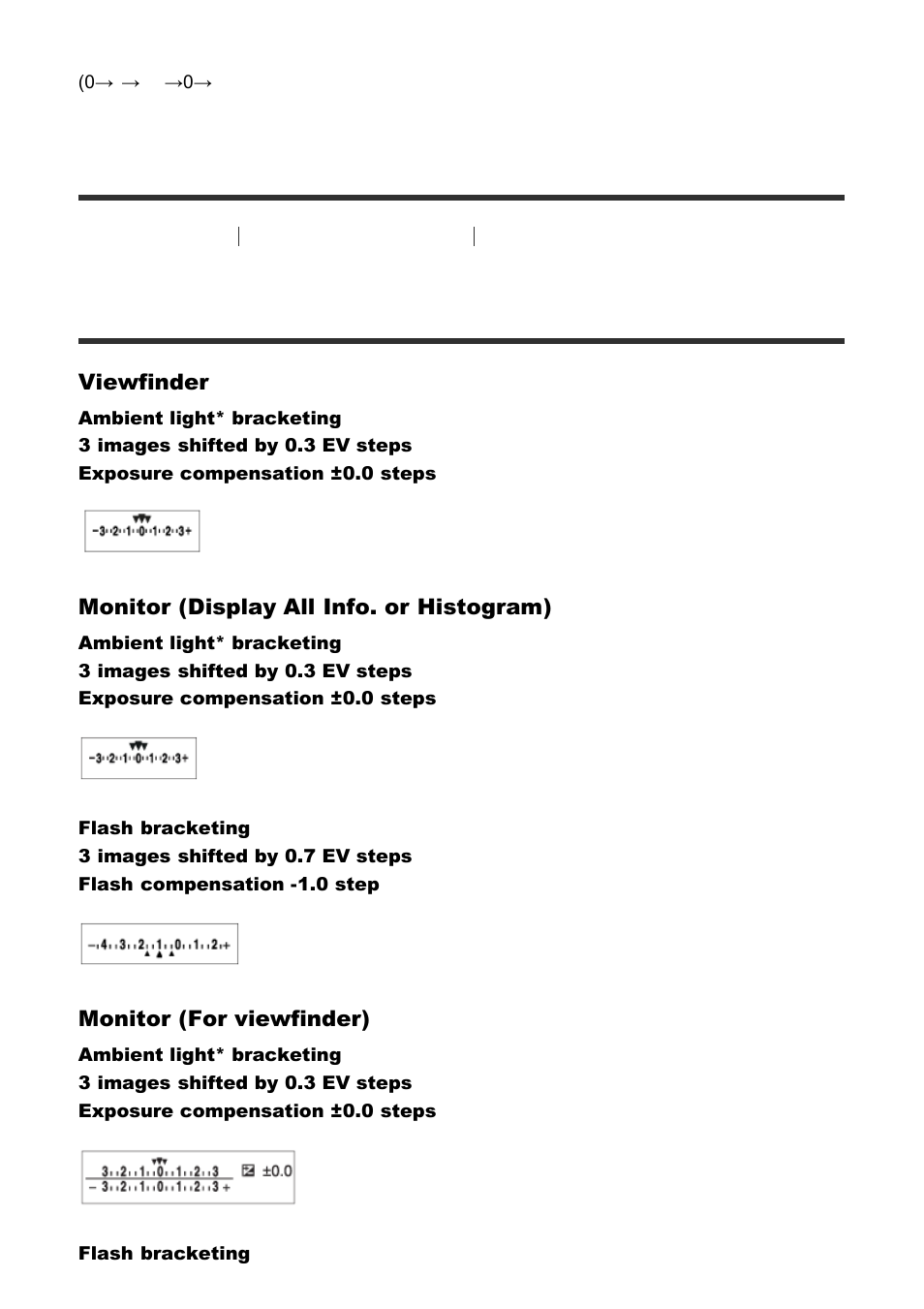 Indicator during bracket shooting [104, Indicator during bracket shooting | Sony Cyber-shot RX10 III User Manual | Page 115 / 274