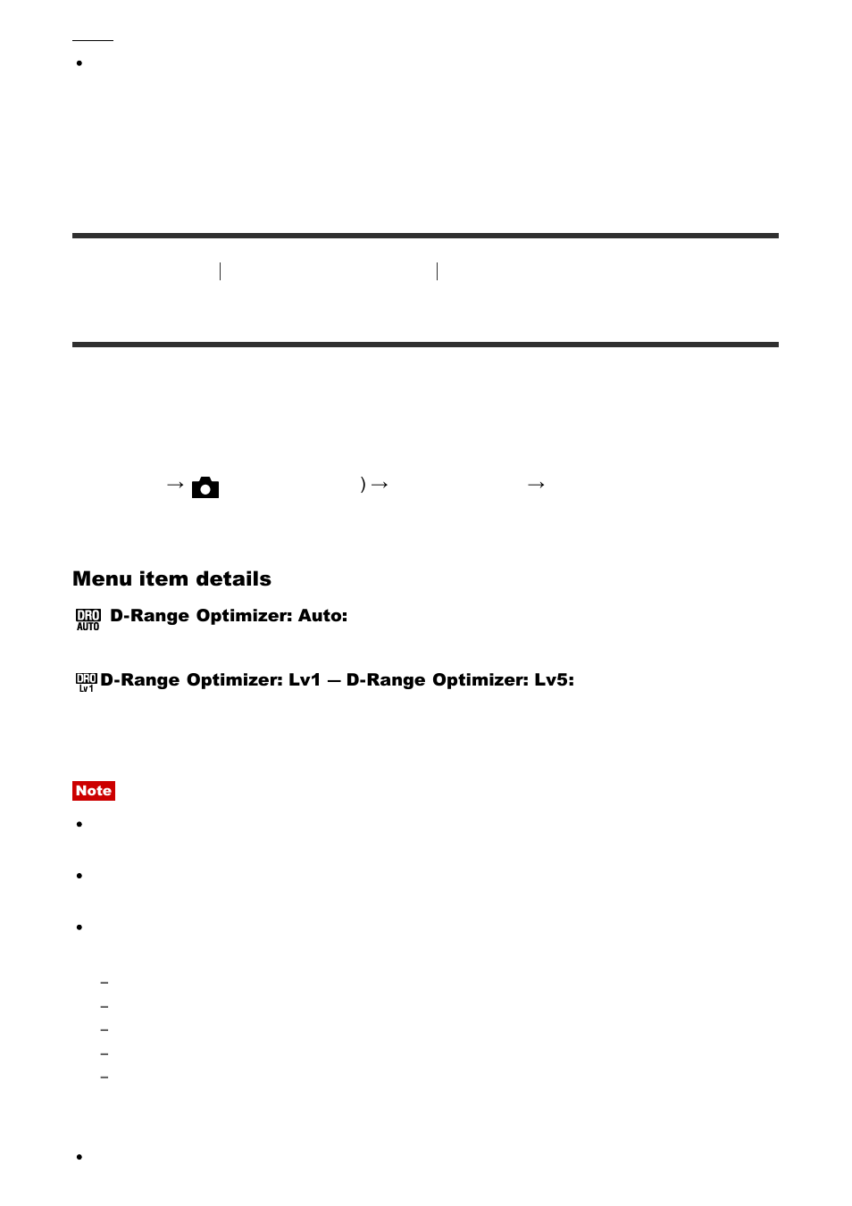 D-range opt. (dro) [108, D-range opt. (dro) | Sony Cyber-shot RX10 III User Manual | Page 119 / 274