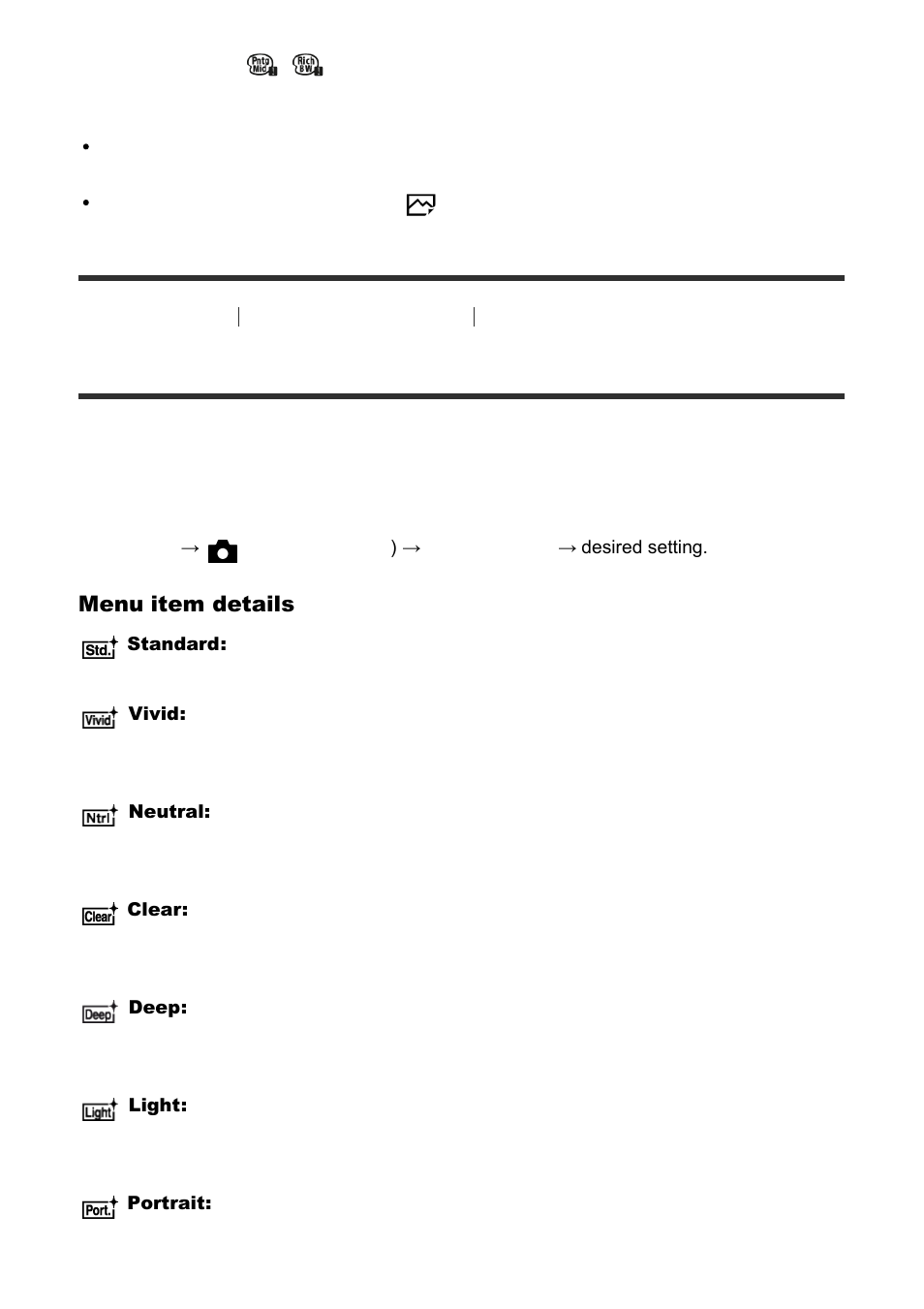 Creative style [113, Creative style | Sony Cyber-shot RX10 III User Manual | Page 125 / 274