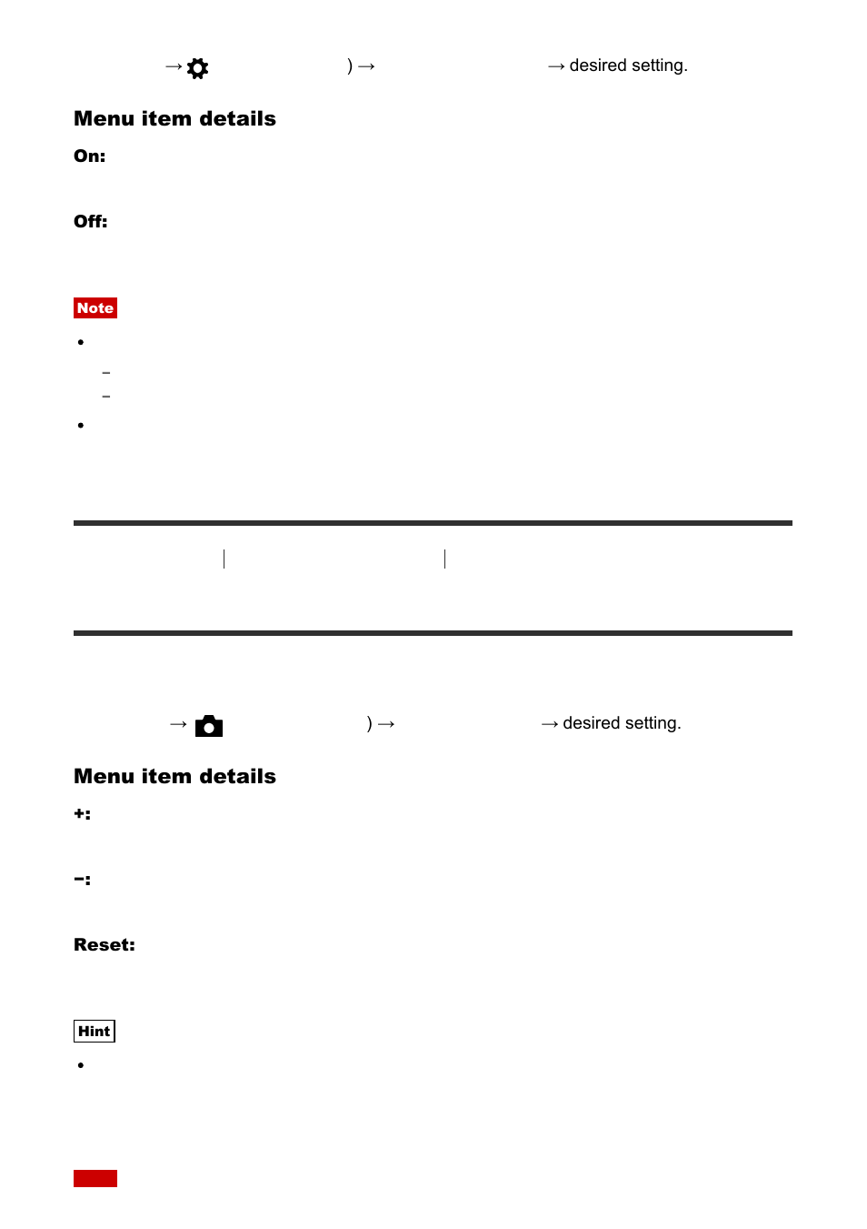 Audio rec level [127, Audio rec level | Sony Cyber-shot RX10 III User Manual | Page 138 / 274