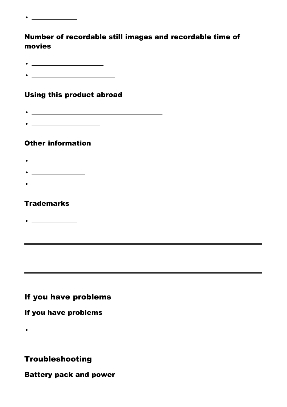 Troubleshooting, If you have problems | Sony Cyber-shot RX10 III User Manual | Page 14 / 274