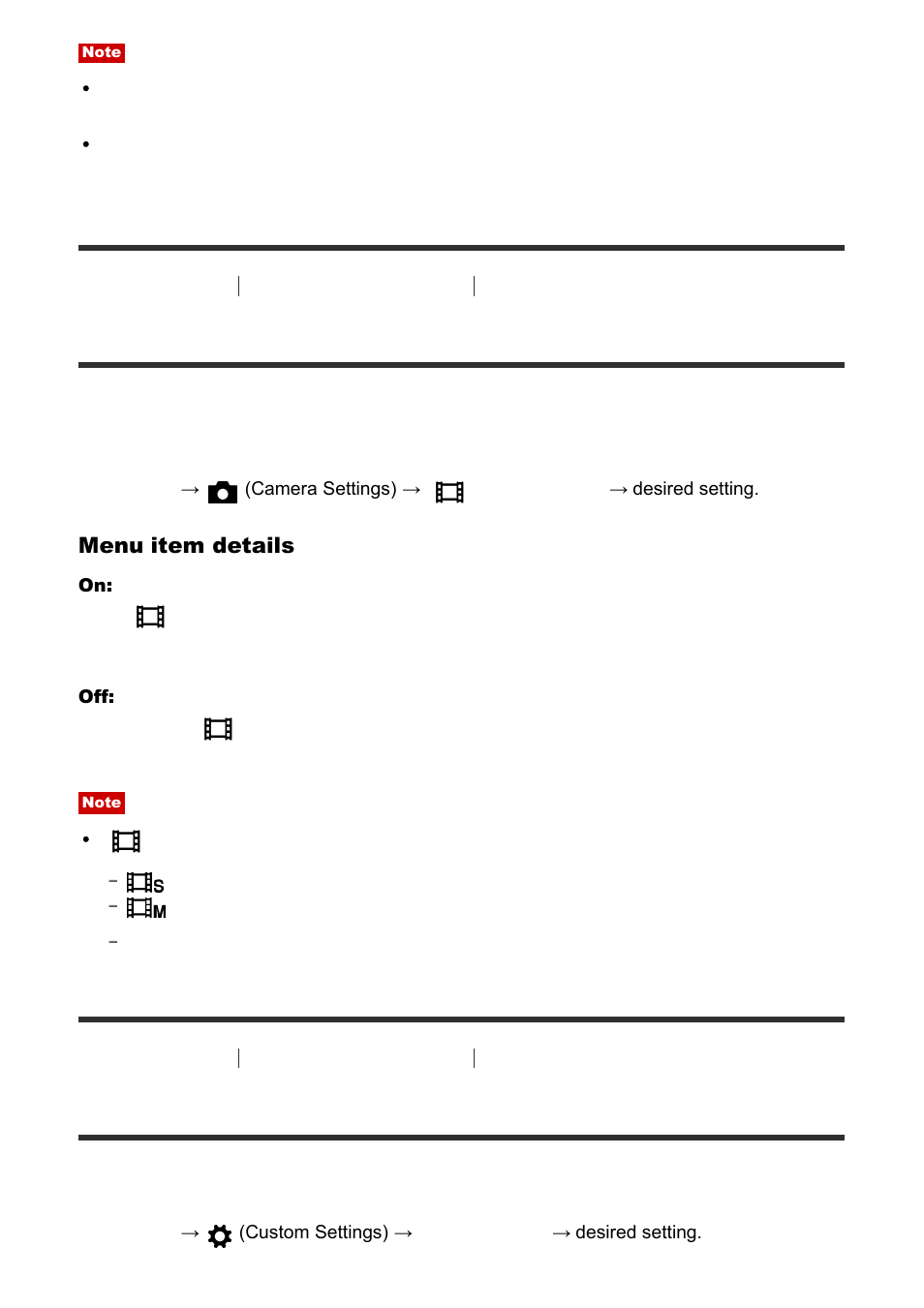 Auto slow shut. (movie) [130, Movie button [131, Auto slow shut. (movie) | Movie button | Sony Cyber-shot RX10 III User Manual | Page 140 / 274