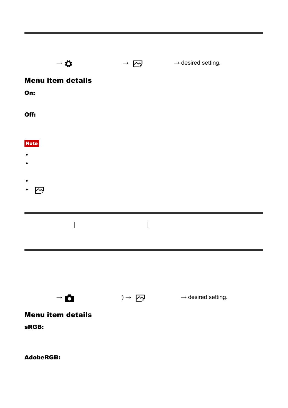 Color space (still image) [159, Write date (still image), Color space (still image) | Sony Cyber-shot RX10 III User Manual | Page 159 / 274