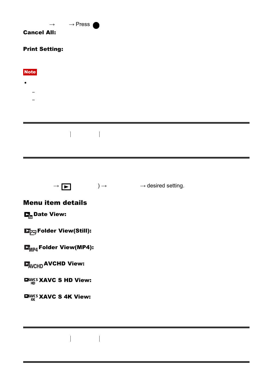 View mode [180, Display rotation [181, View mode | Display rotation | Sony Cyber-shot RX10 III User Manual | Page 173 / 274