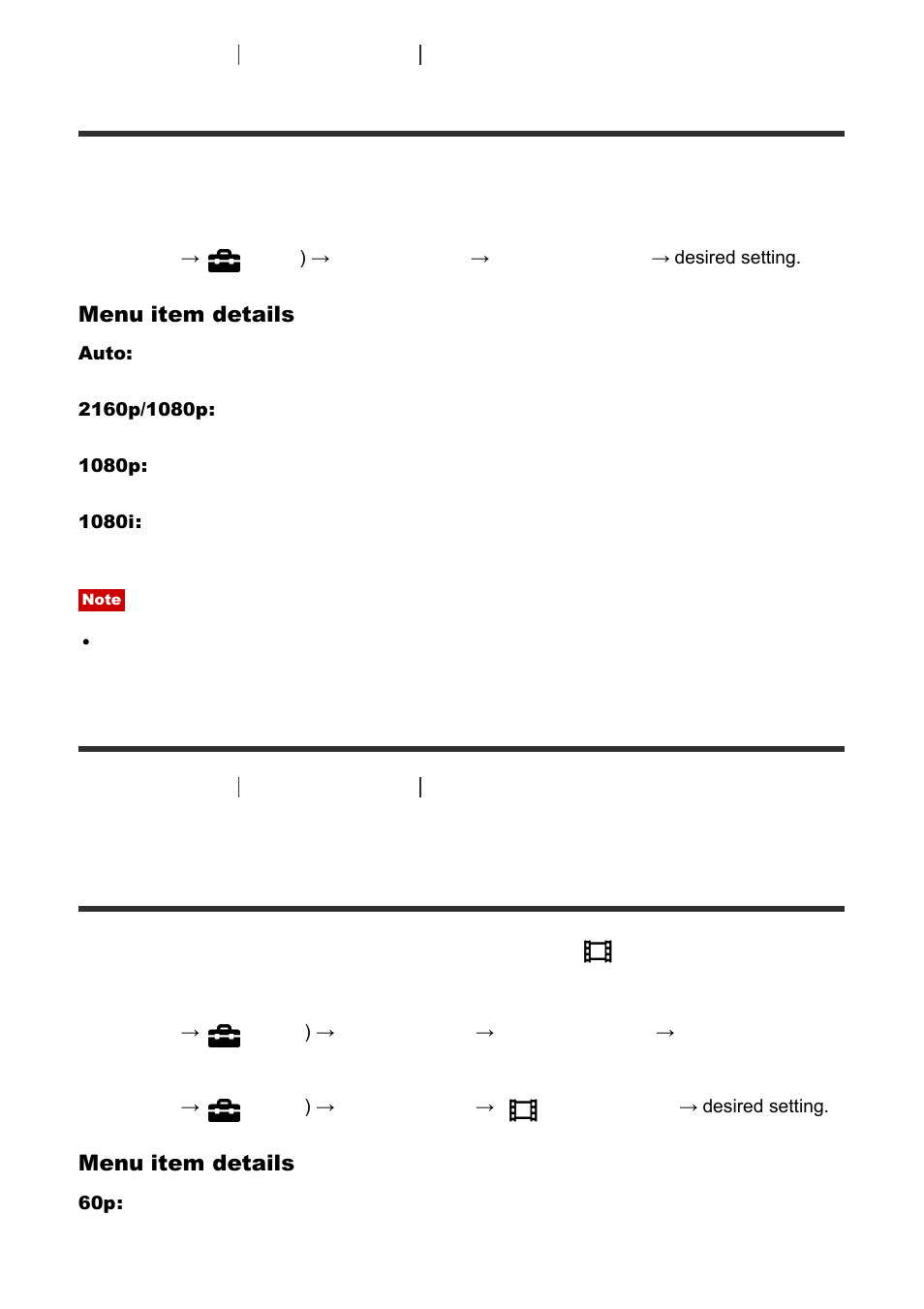 Hdmi resolution | Sony Cyber-shot RX10 III User Manual | Page 190 / 274