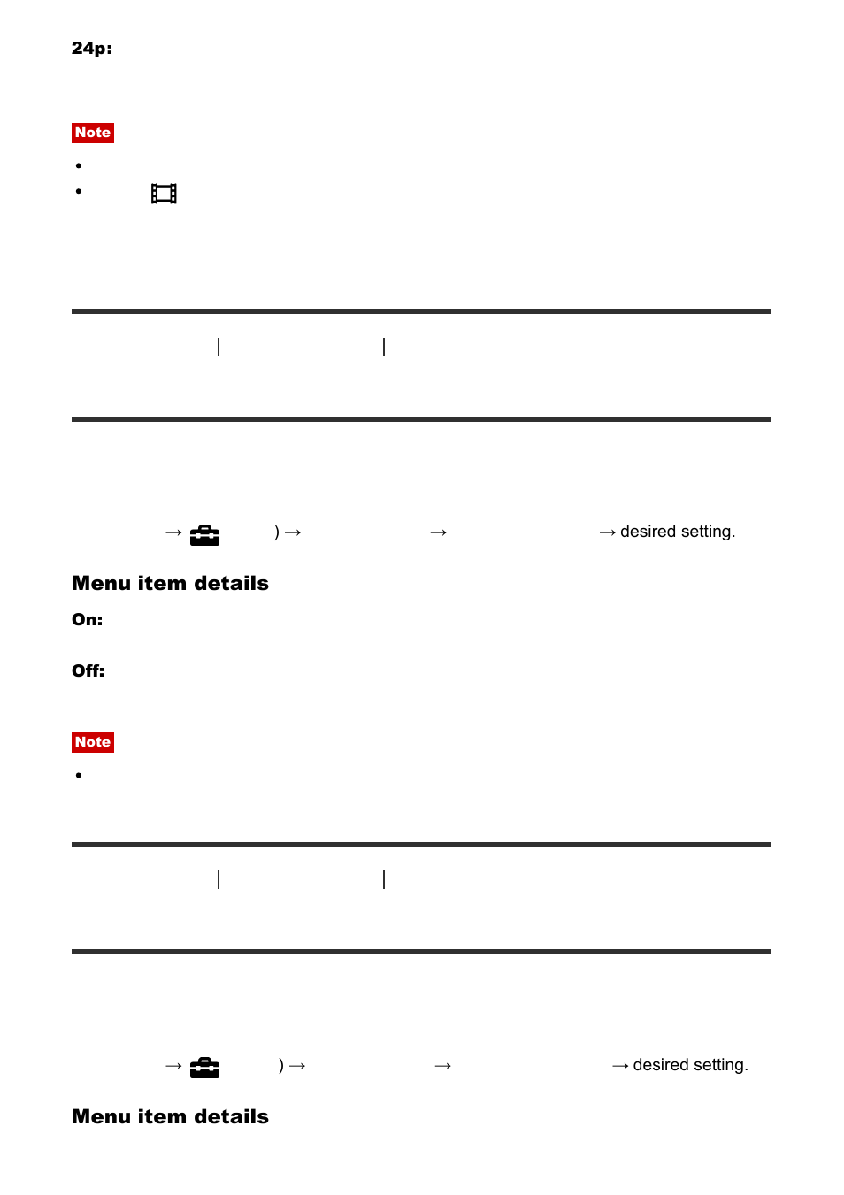Ctrl for hdmi [206, Hdmi info. display [207, Ctrl for hdmi | Hdmi info. display | Sony Cyber-shot RX10 III User Manual | Page 191 / 274
