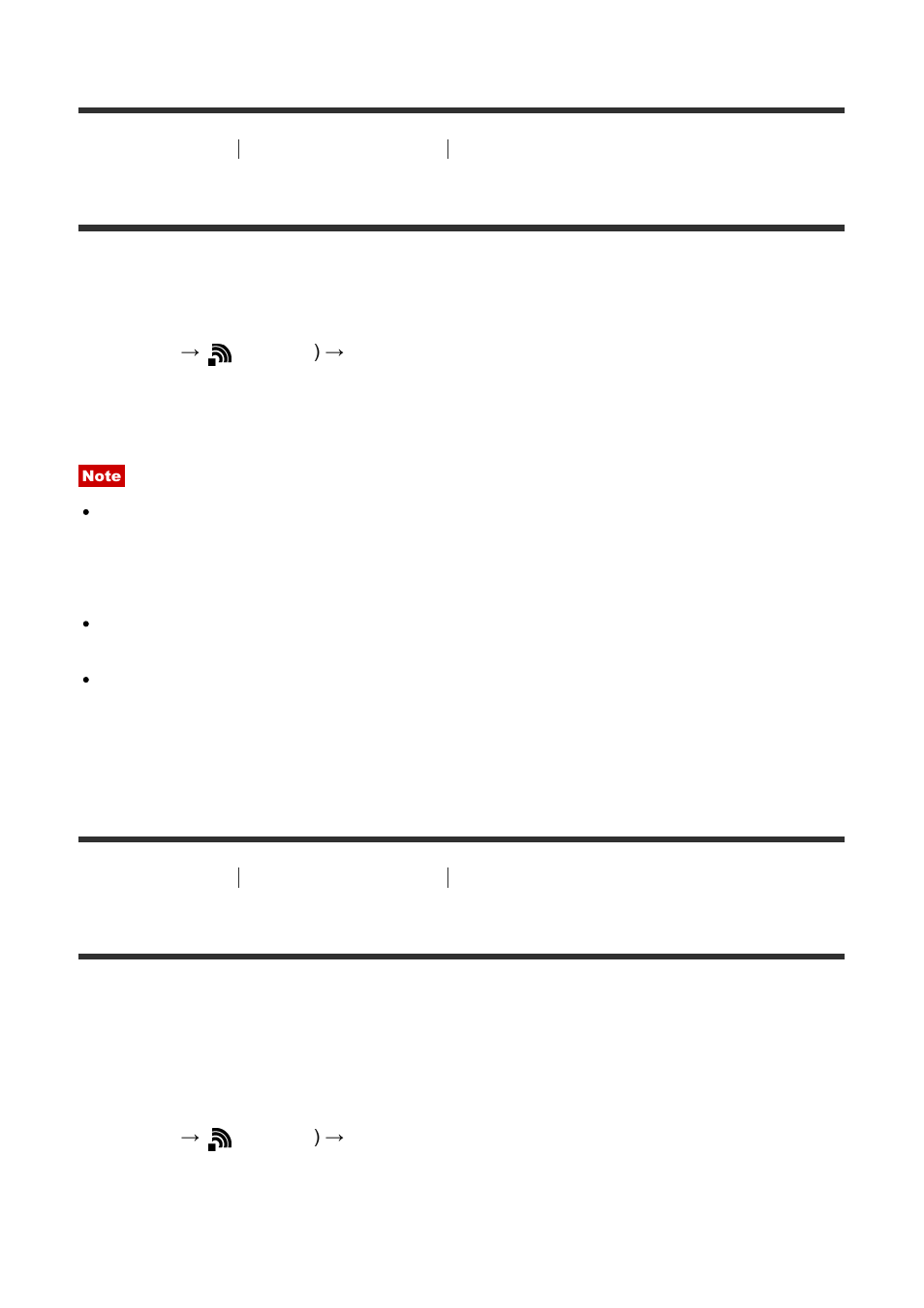 Wps push [242, Access point set. [243, Wps push | Access point set | Sony Cyber-shot RX10 III User Manual | Page 218 / 274