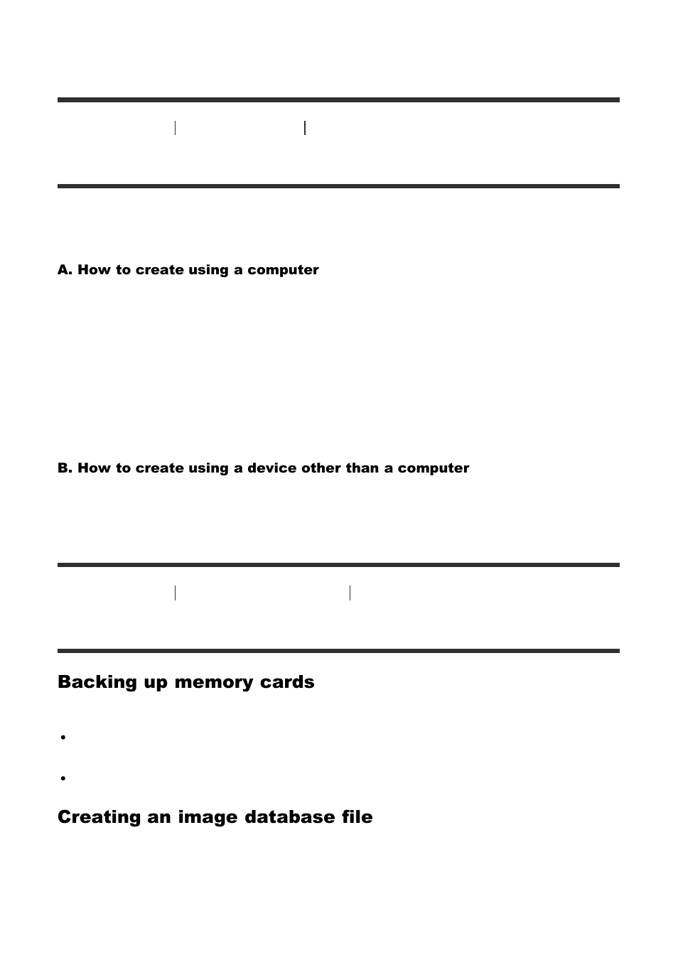 Precautions [274, Precautions, Creating an image database file | Sony Cyber-shot RX10 III User Manual | Page 235 / 274