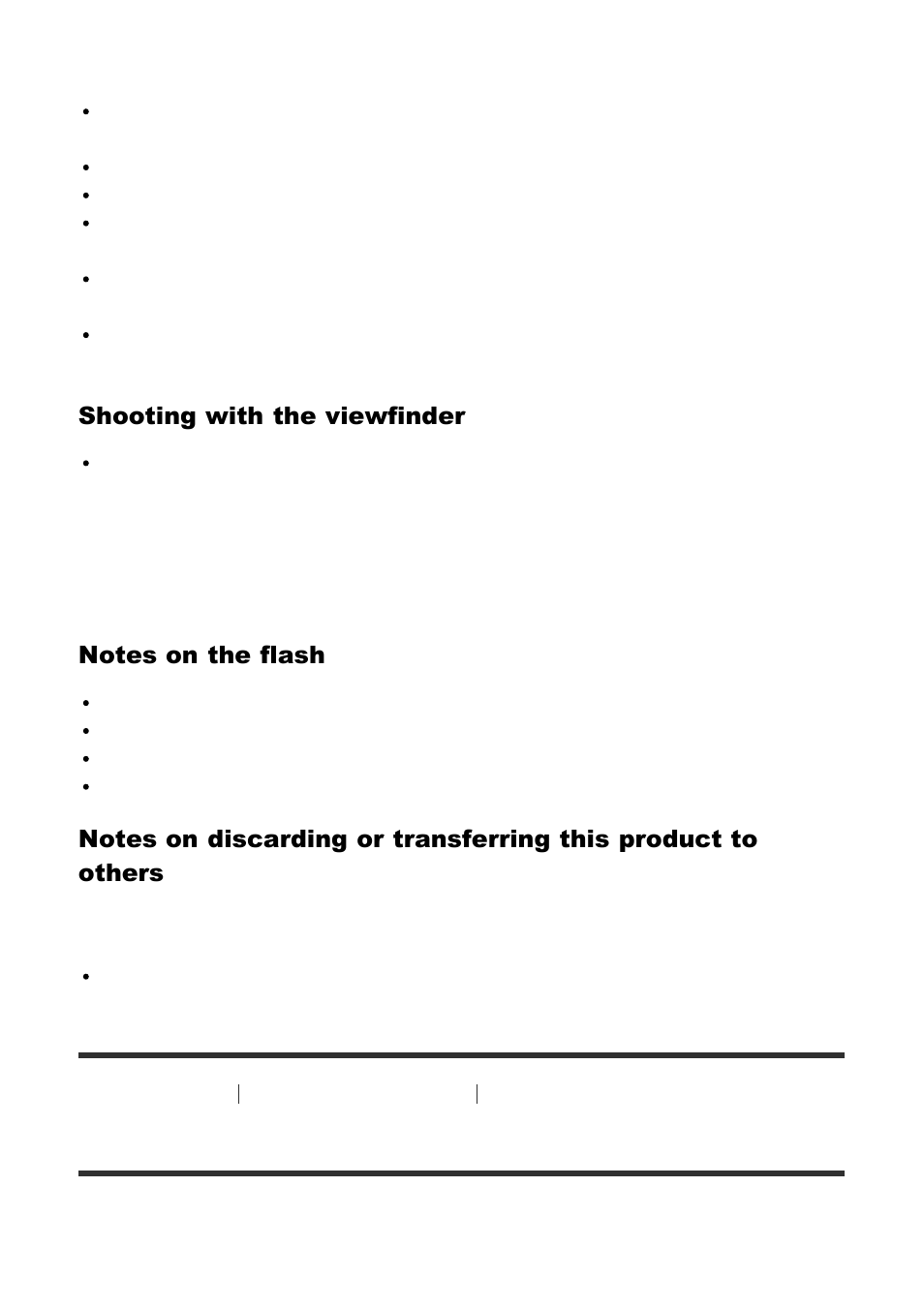 On the internal rechargeable battery [275, On the internal rechargeable battery, Shooting with the viewfinder | Sony Cyber-shot RX10 III User Manual | Page 238 / 274