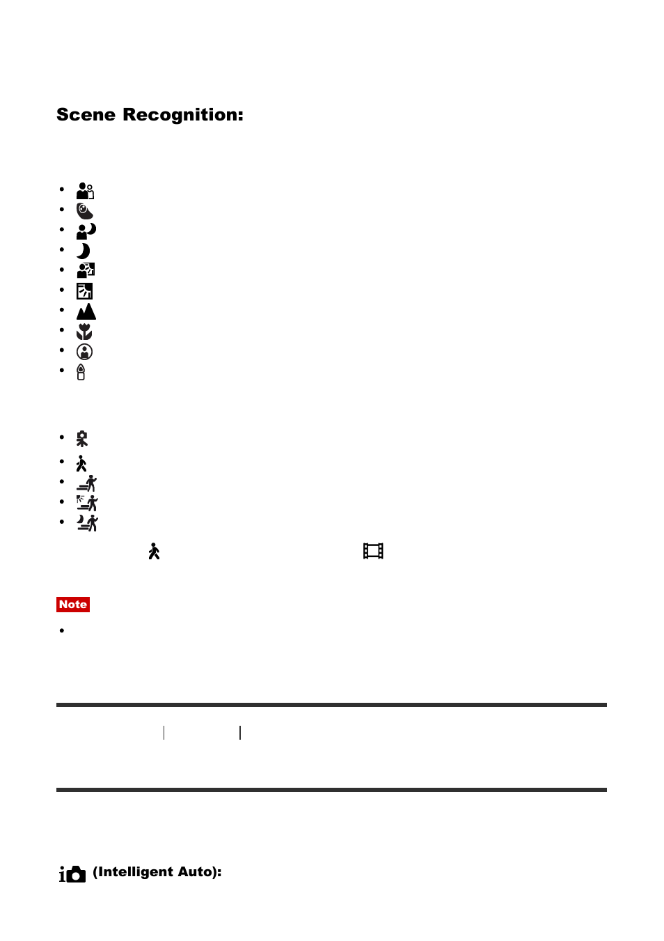 The advantages of automatic shooting [32, The advantages of automatic shooting, Scene recognition | Sony Cyber-shot RX10 III User Manual | Page 55 / 274