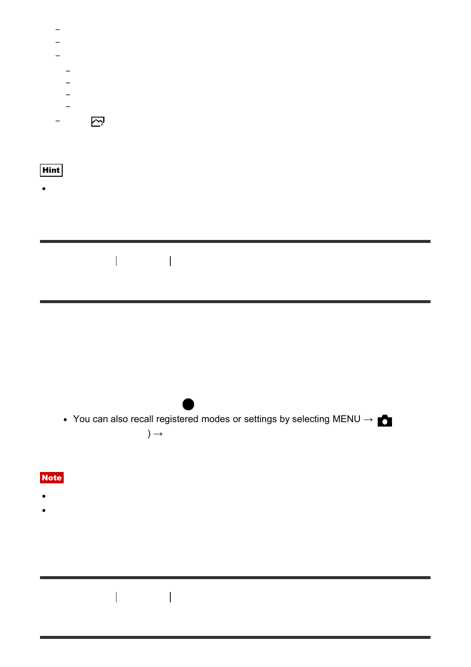 Memory recall [40, Movie [41, Movie | Sony Cyber-shot RX10 III User Manual | Page 65 / 274