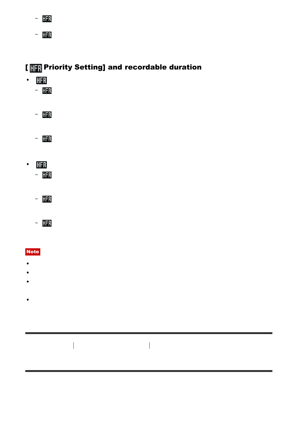 Zoom [43, Zoom, Priority setting] and recordable duration | Sony Cyber-shot RX10 III User Manual | Page 69 / 274