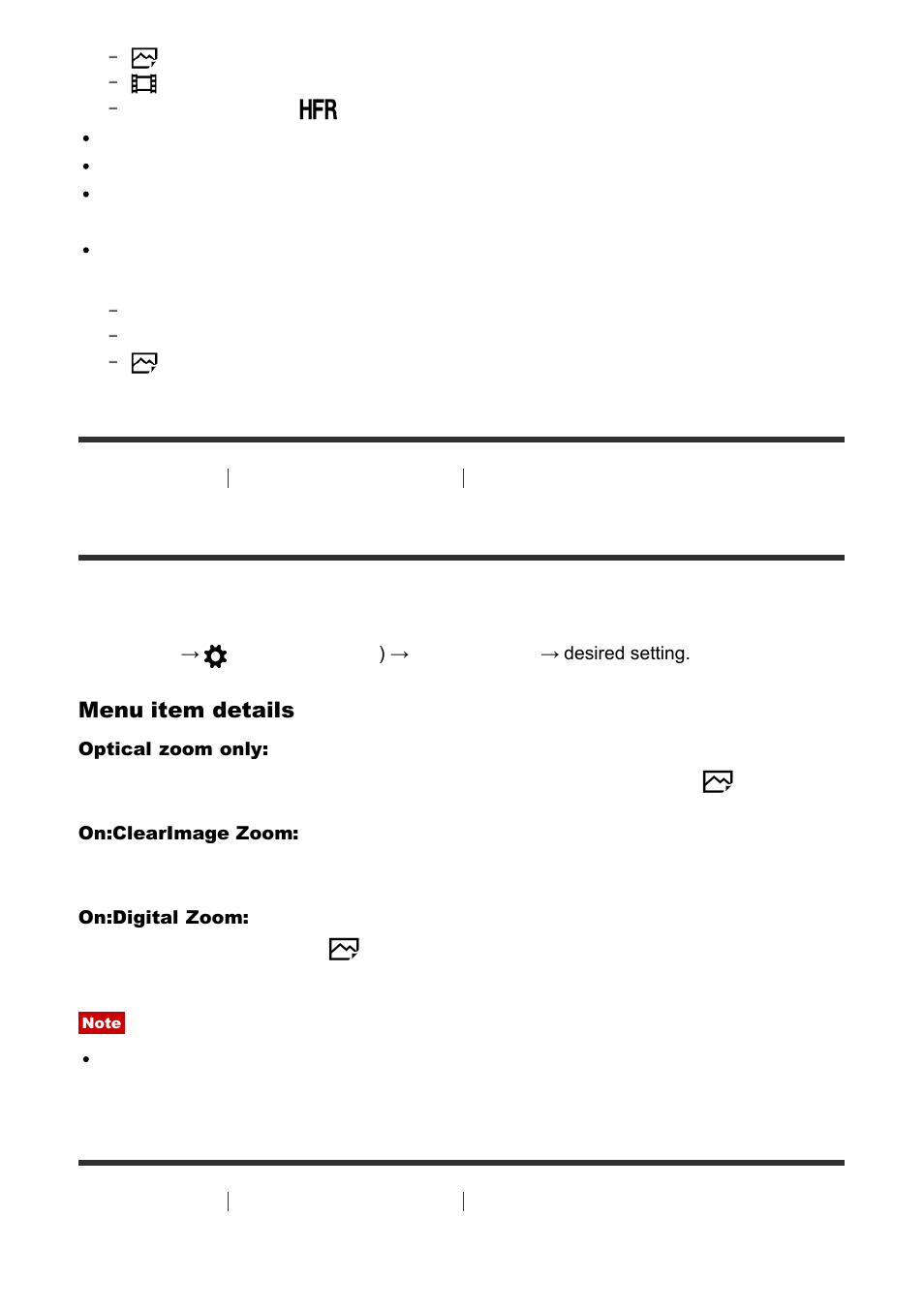 Zoom setting [45, About zoom scale [46, Zoom setting | About zoom scale | Sony Cyber-shot RX10 III User Manual | Page 71 / 274